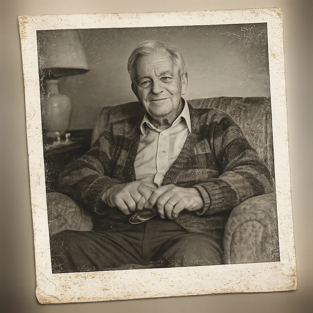 Photo of grandad on his own